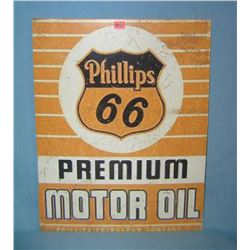Phillip's 66 Premium Motor Oil retro style sign