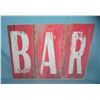 Image 1 : BAR retro style advertising sign