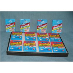 Collection of unopened baseball card packs