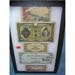 Collection of vintage world currency