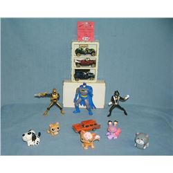 Collection of vintage toys featuring Batman and more