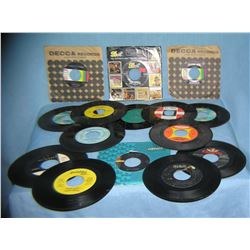 Collection of vintage 45 RPM records