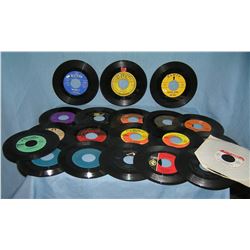 Collection of vintage 45 RPM records