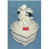 Image 1 : Porcelain heart shaped musical trinket box with Cherub