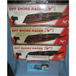 Group of 3 off shore racing boats all radio controlled