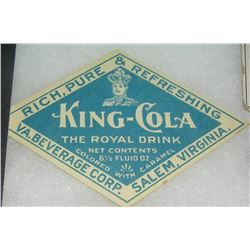 King Cola advertising piece