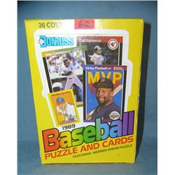 Box of 1989 Donruss baseball cards