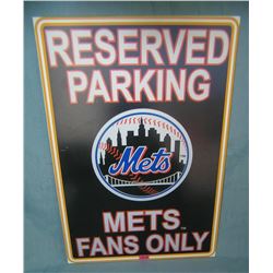 Mets Fans Only retro style advertising sign