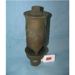 Antique solid brass steam whistle