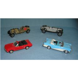 Group of 4 vintage collectible cars