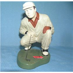 Classic golfer figural display piece