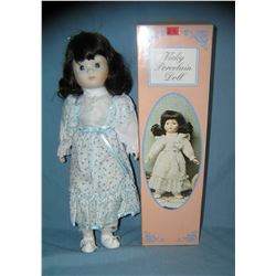 Vicky collectible porcelain doll in box