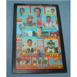 Group of early football cards