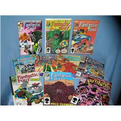 Collection of vintage Marvel Fantastic 4 comic books