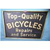 Image 1 : Top quality bicycles repairs & service retro style sign