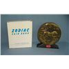 Image 1 : Leo all cast metal Zodiac bank with original box