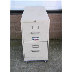 Two drawer file cabinet