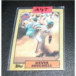 Kevin Mitchell rookie baseball card