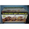 Image 1 : 25 piece buffet party serving set with original box
