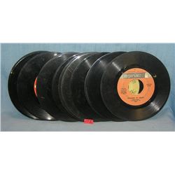 Group of vintage 45 RPM records
