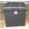 Image 1 : Upholstered hassock with storage compartment