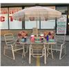 Image 3 : Outdoor table, chair and umbrella entertainment set