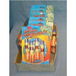 Box full of clingy dart toys