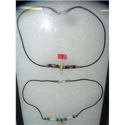 Pair of hand made necklaces