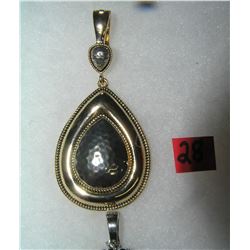 Vintage necklace pendant clasp marked RRN