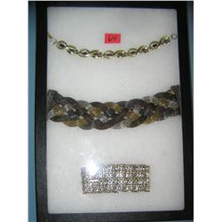 Group of quality costume jewelry bracelets