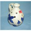 Image 1 : Artist signed cobalt blue mini stoneware jug