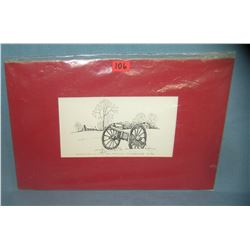 Continental Army huts at Valley Forge PA print