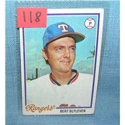 Vintage Bert Blyleven all star baseball card