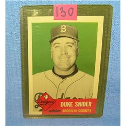 Duke Snider all star retro baseball card