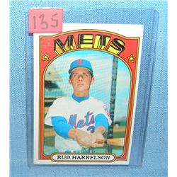 Vintage Bud Harrelson NY Mets all star baseball card