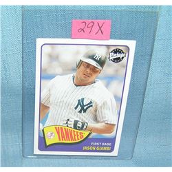 Jason Giambi all star baseball card