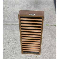 Walnut storage box with dividers