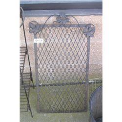 Wrought iron floral grill work