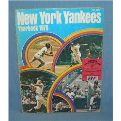 NY Yankees 1970 year book