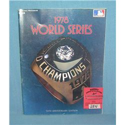 World Series 1978 official program