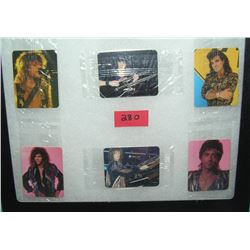 Group of 6 Bon Jovi rock band mini cards