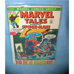 Vintage Marvel Tales comic book featuring Spiderman