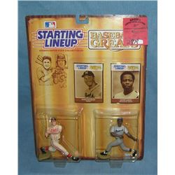 Pair of vintage Starting Lineup baseball figures