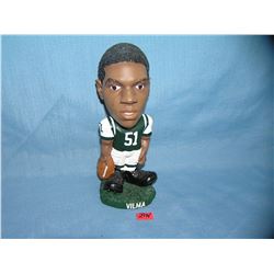 Vintage NY Jets Vilma football bobble head figure