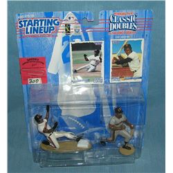 Pair of vintage Starting Lineup baseball figures