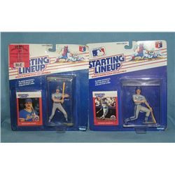 Pair of vintage Starting Lineup baseball figures