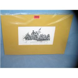 Washington crossing the Delaware print