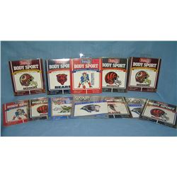 Collection of NFL temporary tattoo kits