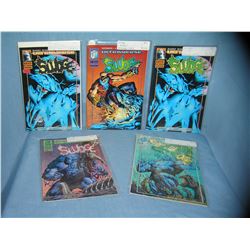 Group of Sludge comic books featuring Silver Foil