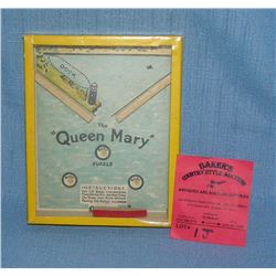 Queen Mary puzzle dexterity toy circa 1940's